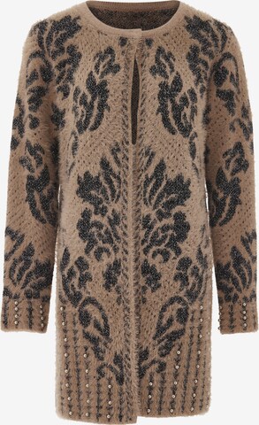 Cardigan faina en marron : devant