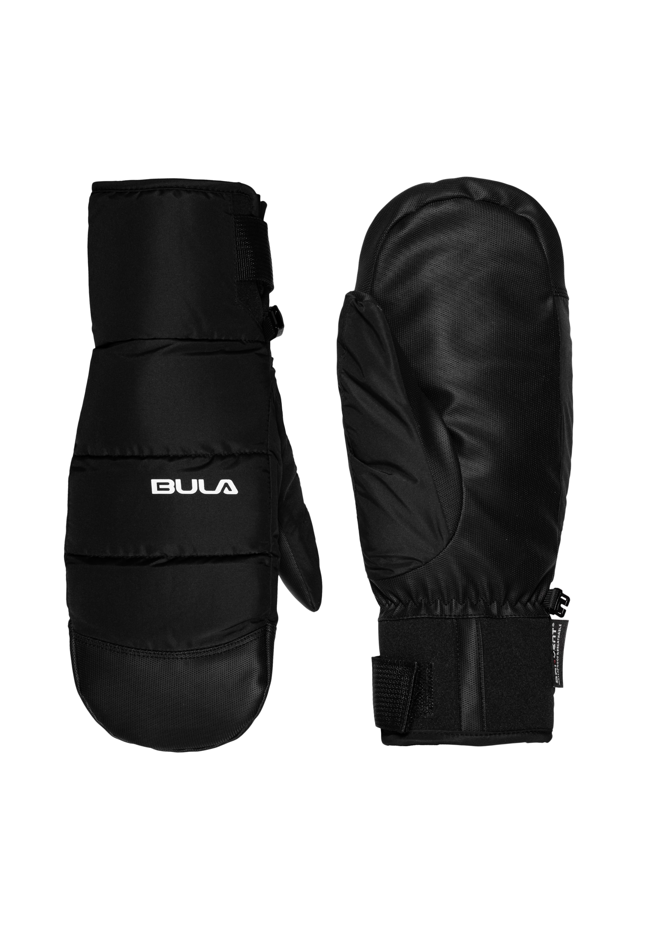 BULA Athletic Gloves 'Piste Mittens' in Black: front