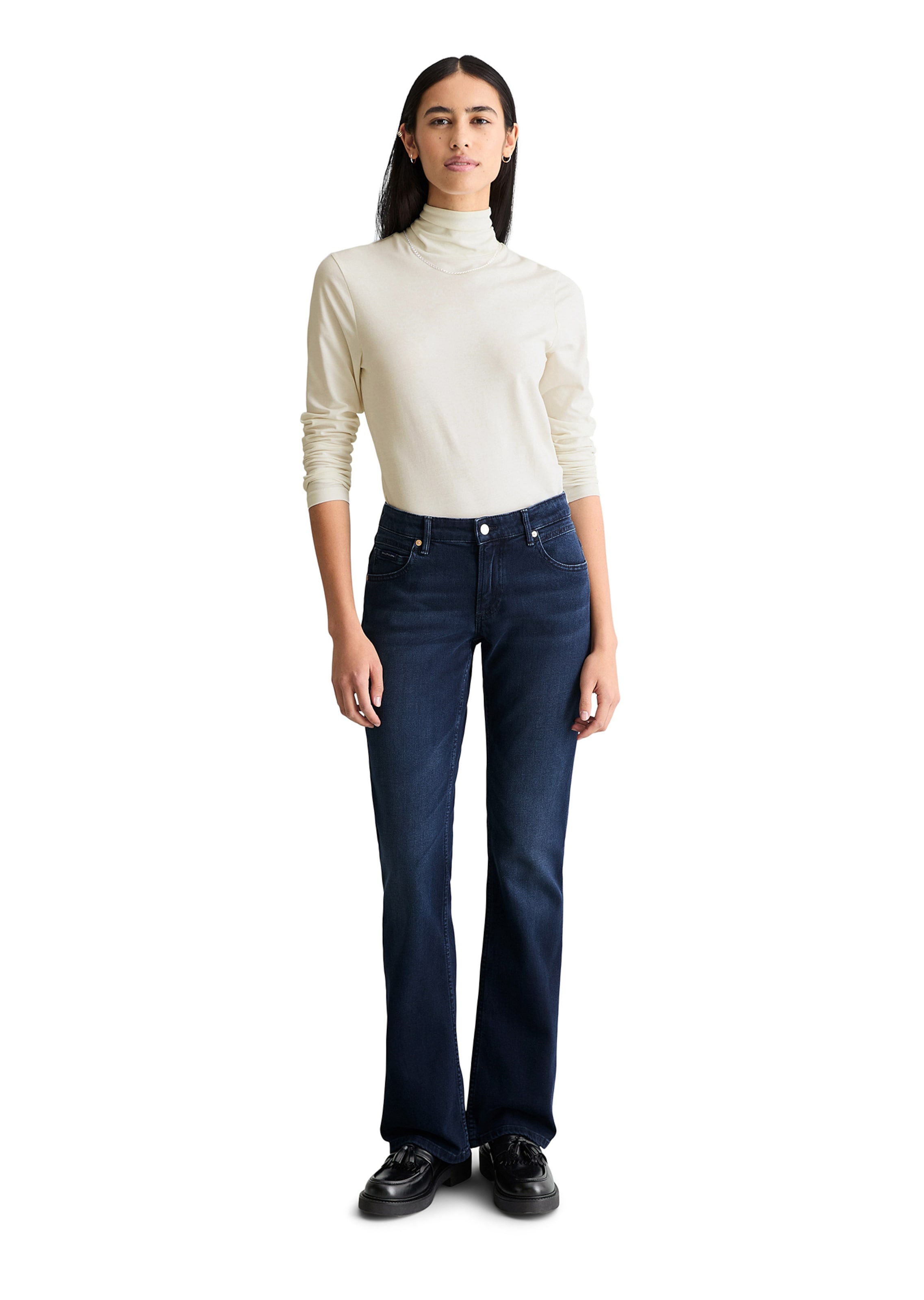 Marc O'Polo DENIM Bootcut Jeans 'Nella' in Blauw