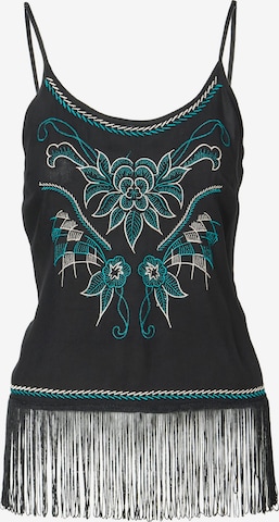 juoda KOROSHI Palaidinė be rankovių: priekis