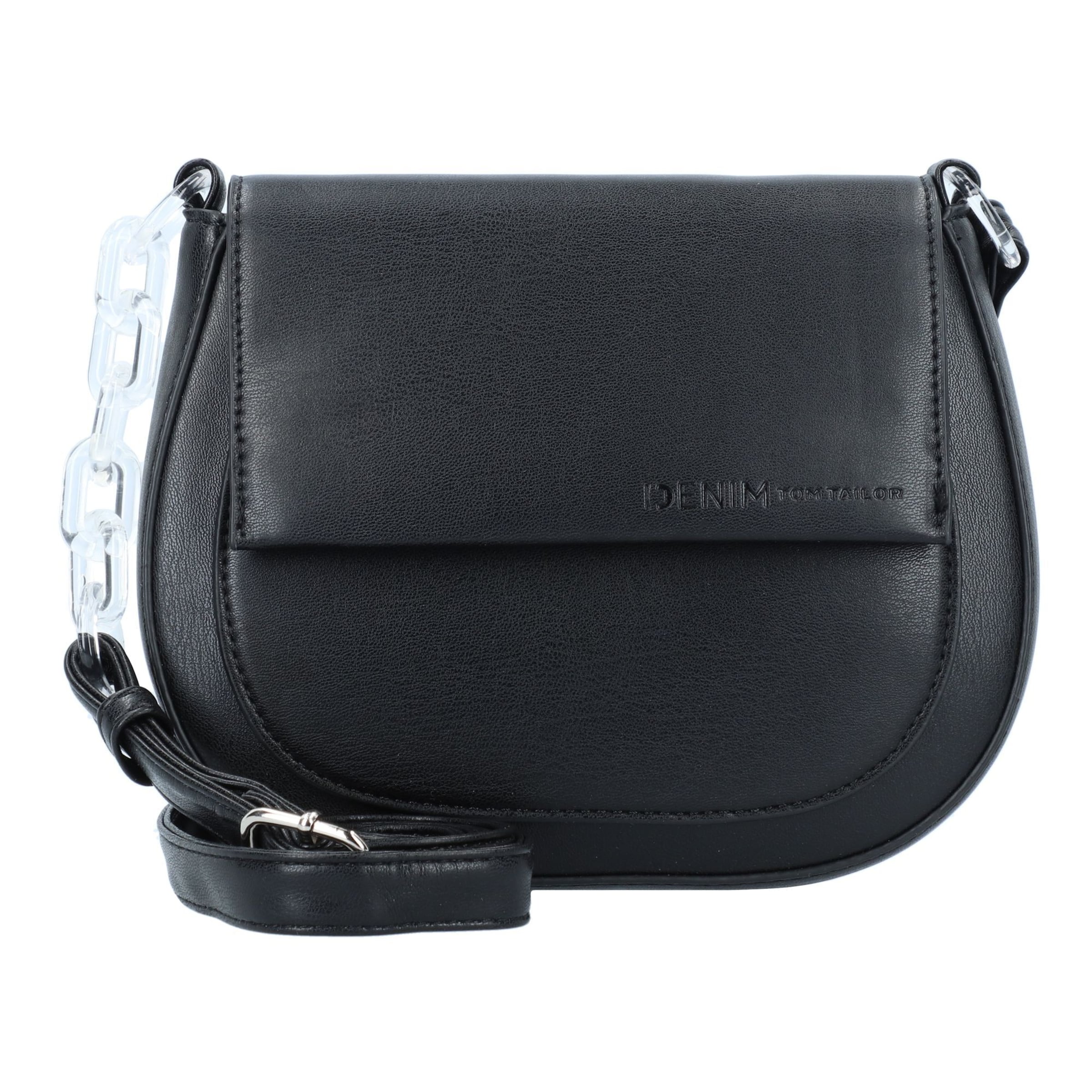 TOM TAILOR DENIM Crossbody bag in Black: front