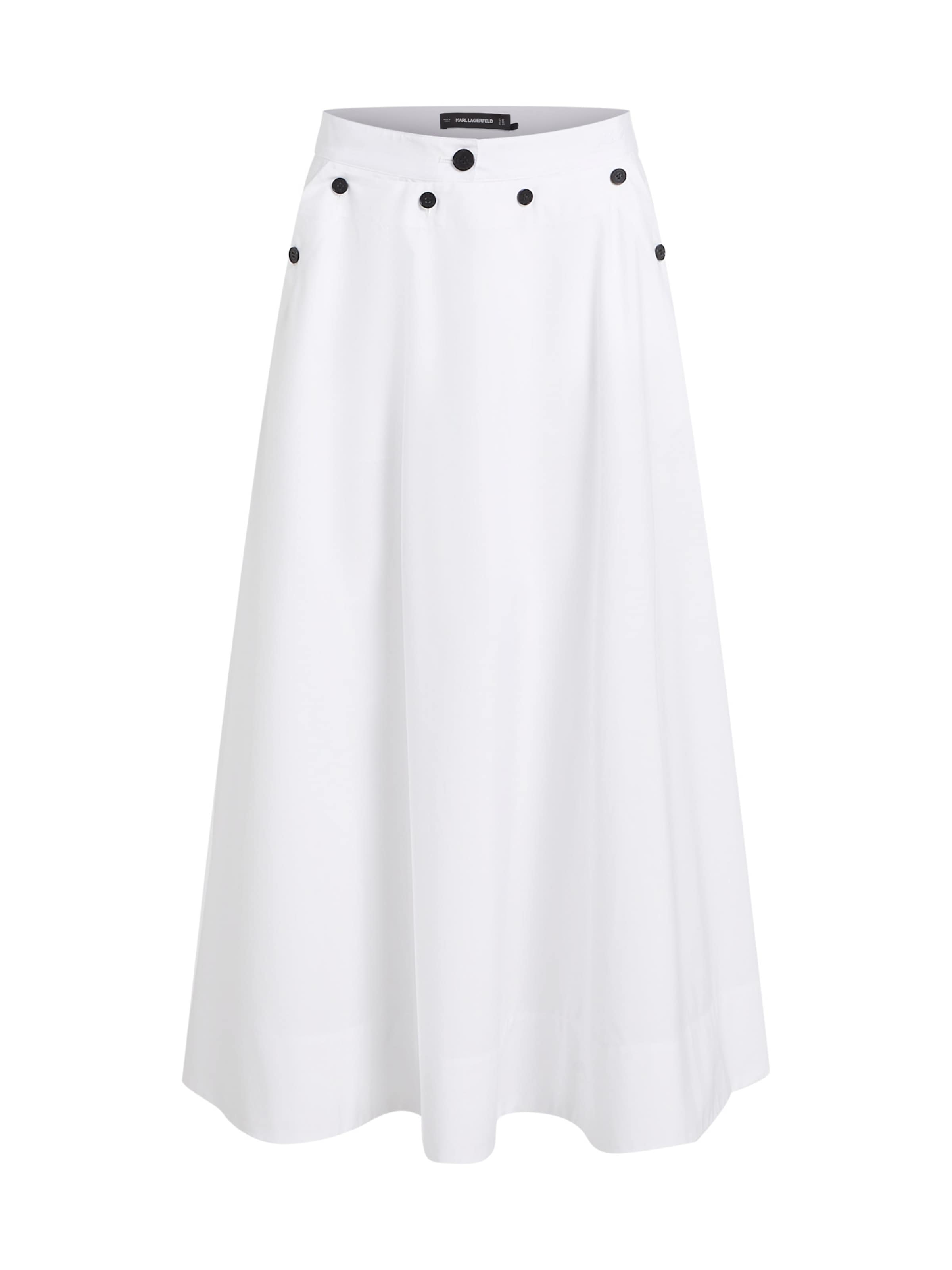 Gonna di Karl Lagerfeld in bianco: frontale