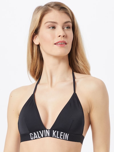 Calvin Klein Swimwear Horní díl plavek - černá / bílá, Model/ka