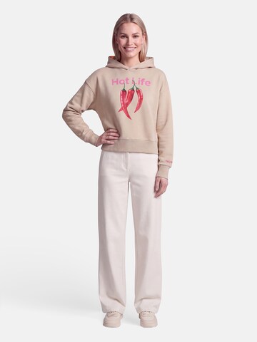 Sweat-shirt 'Dösbaddel' salzhaut en beige