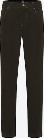 MEYER Slim fit Pants in Green: front