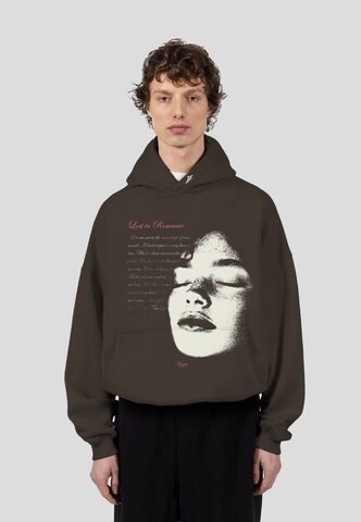 FAVELA Sweatshirt 'Romance Wren' in Braun: Vorderseite