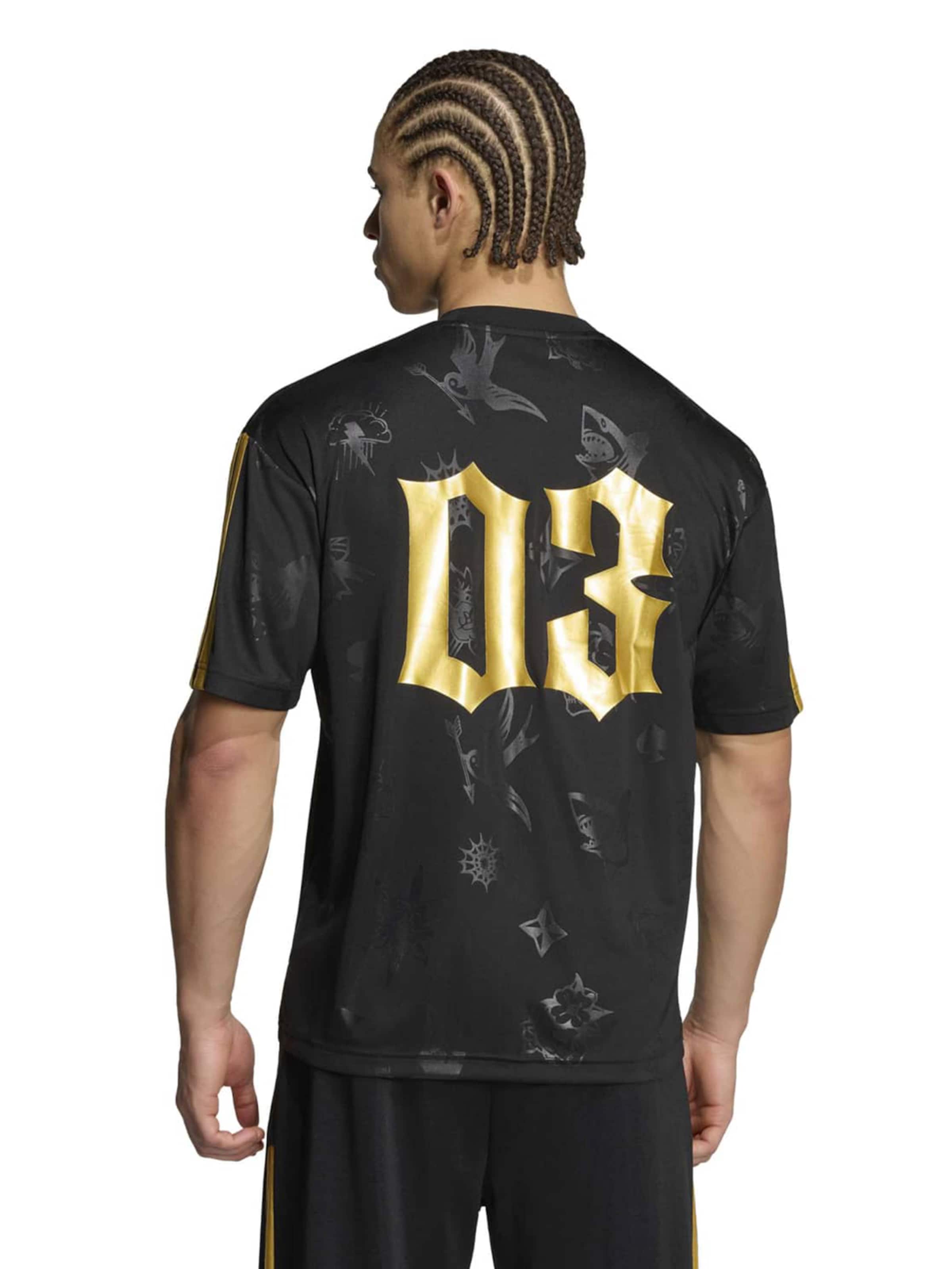 Maglia funzionale 'X Fortnite' di ADIDAS SPORTSWEAR in nero: frontale