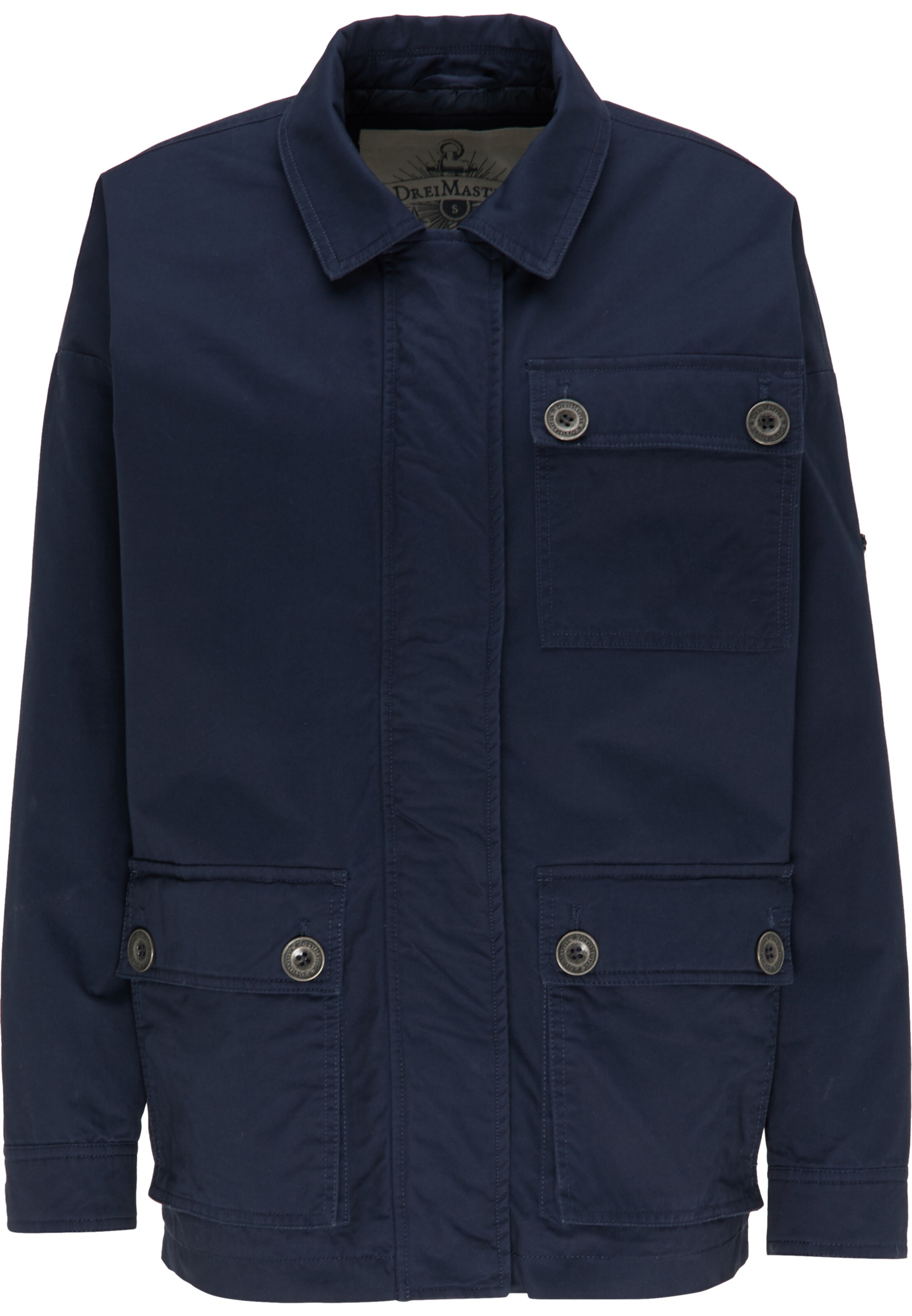 DreiMaster Vintage Starpsezonu jaka, krāsa - jūraszils, Preces skats