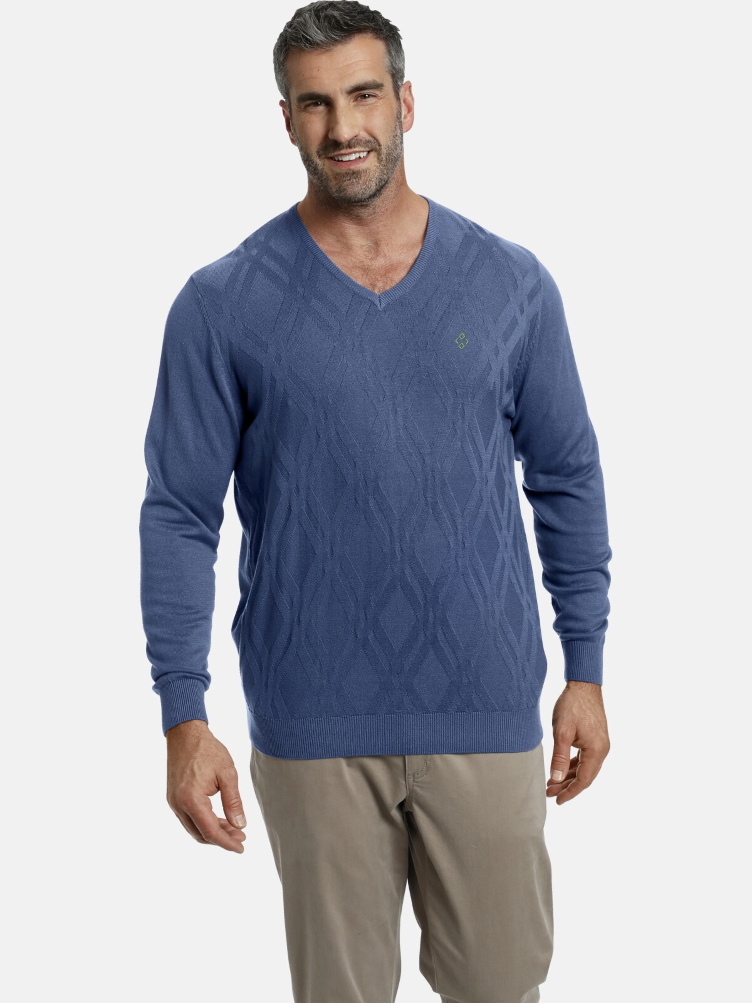 Männer Pullover & Strick Charles Colby Pullover 'Earl Buan' in Blau - ZW22643 Männer Pullover & Strick Charles Colby Pullover 'Earl Buan' in Blau - ZW22643