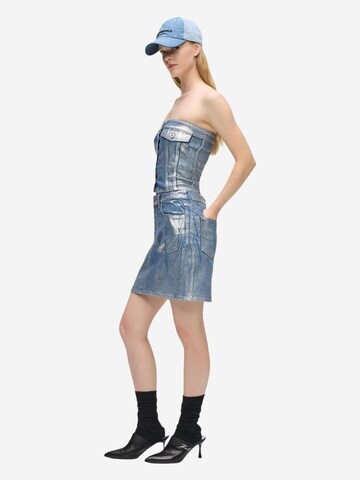 Top 'KLJ Denim Bustier B1W11023' di KARL LAGERFELD JEANS in argento