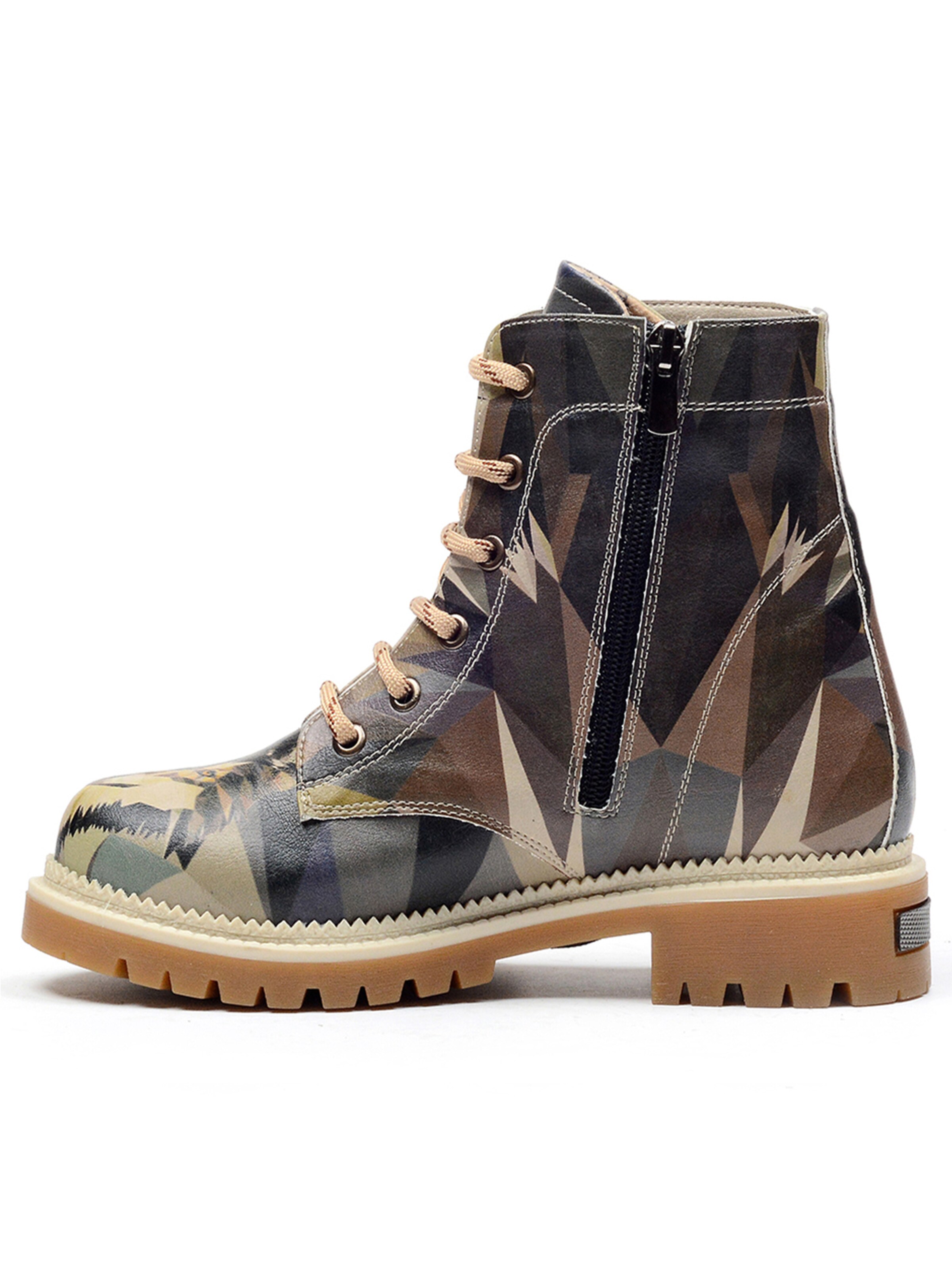 Bottes à lacets 'Women's Goby ankle boots NJR121' Goby en beige