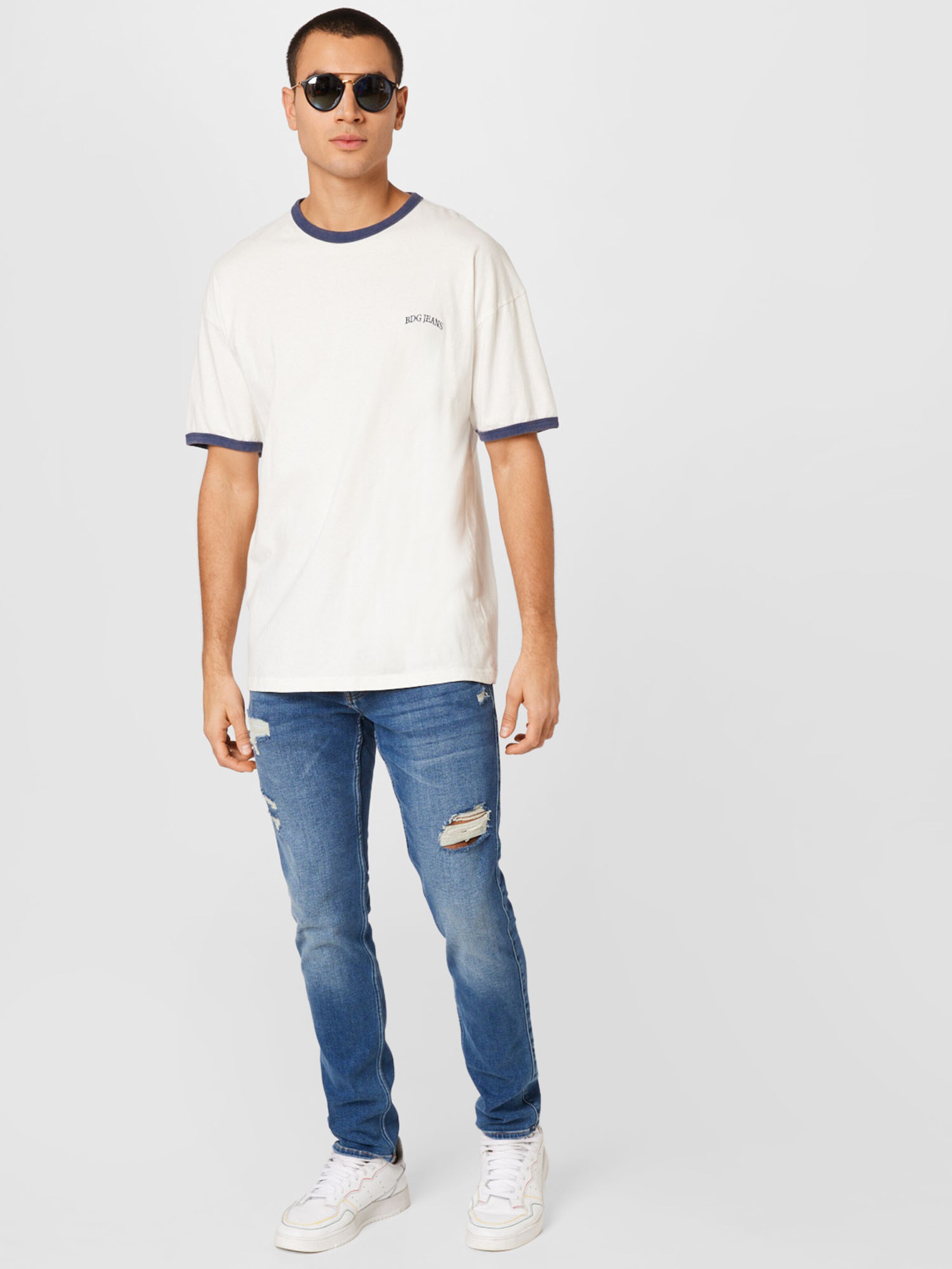 Männer Shirts BDG Urban Outfitters Shirt in Weiß - HU75562