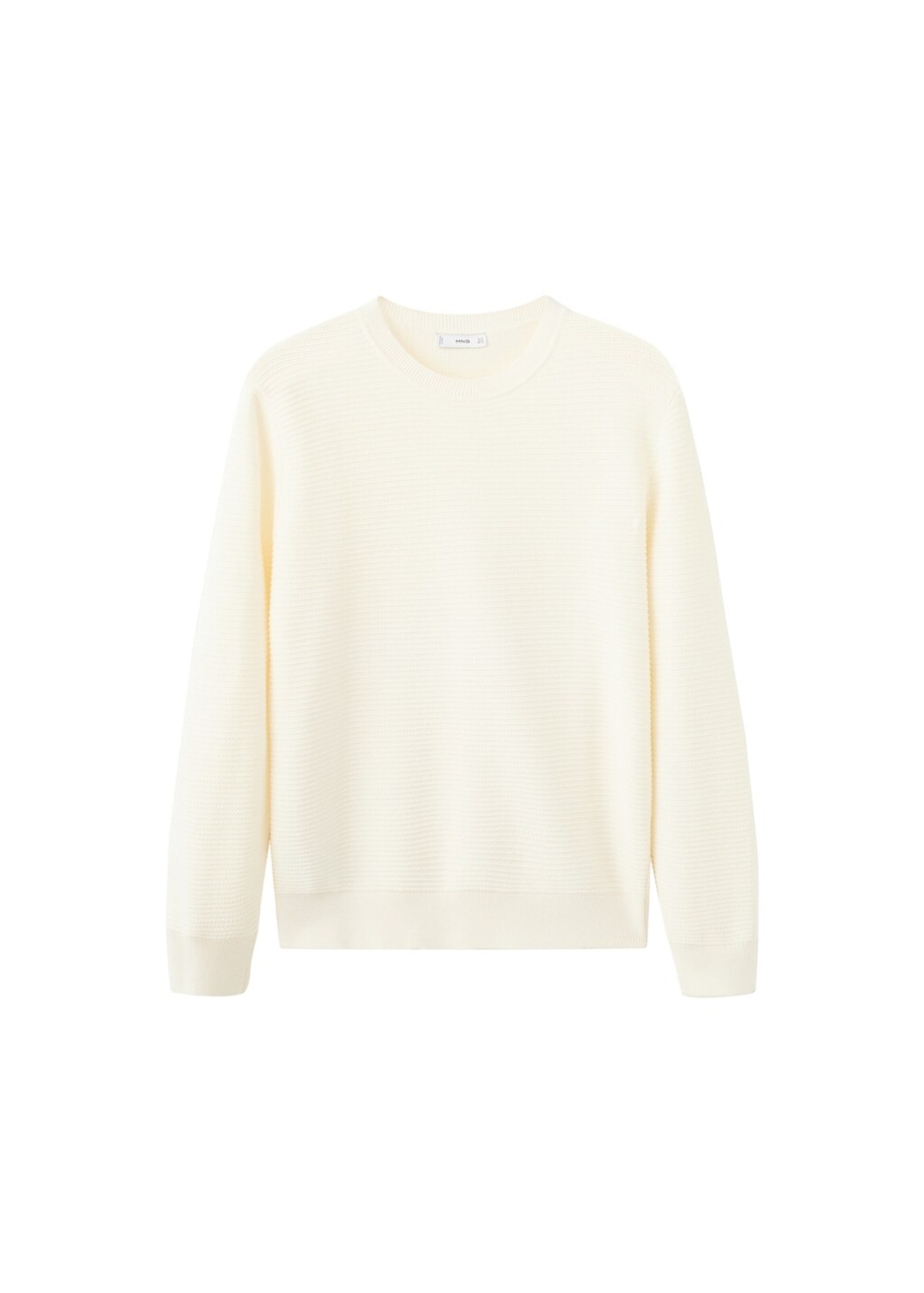 MANGO MAN Pullover 'Salas' in Weiß: Vorderseite