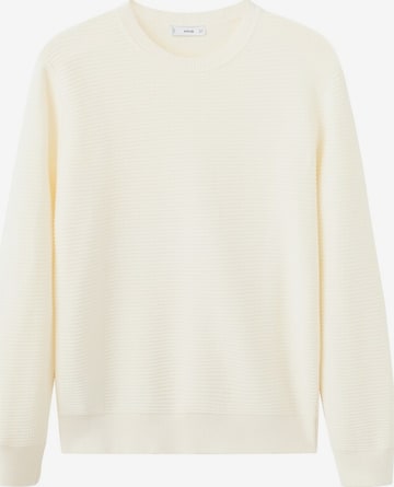 MANGO MAN Pullover 'Salas' in Weiß: Vorderseite