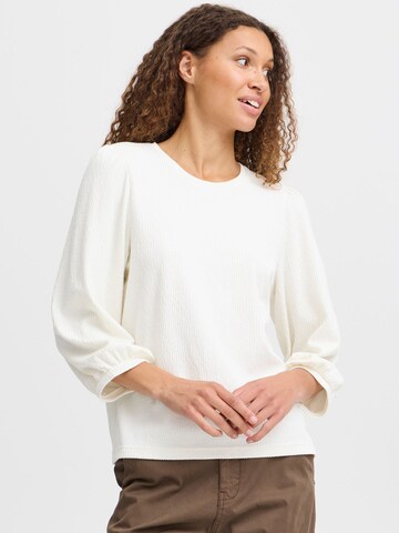 PULZ Jeans Blouse 'Jane' in Wit: voorkant