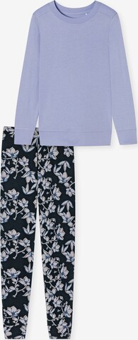 SCHIESSER Schlafanzug ' Contemporary Nightwear ' in Blau: predná strana