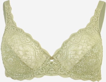 TRIUMPH Rinnahoidja 'Amourette', värv roheline: eest vaates