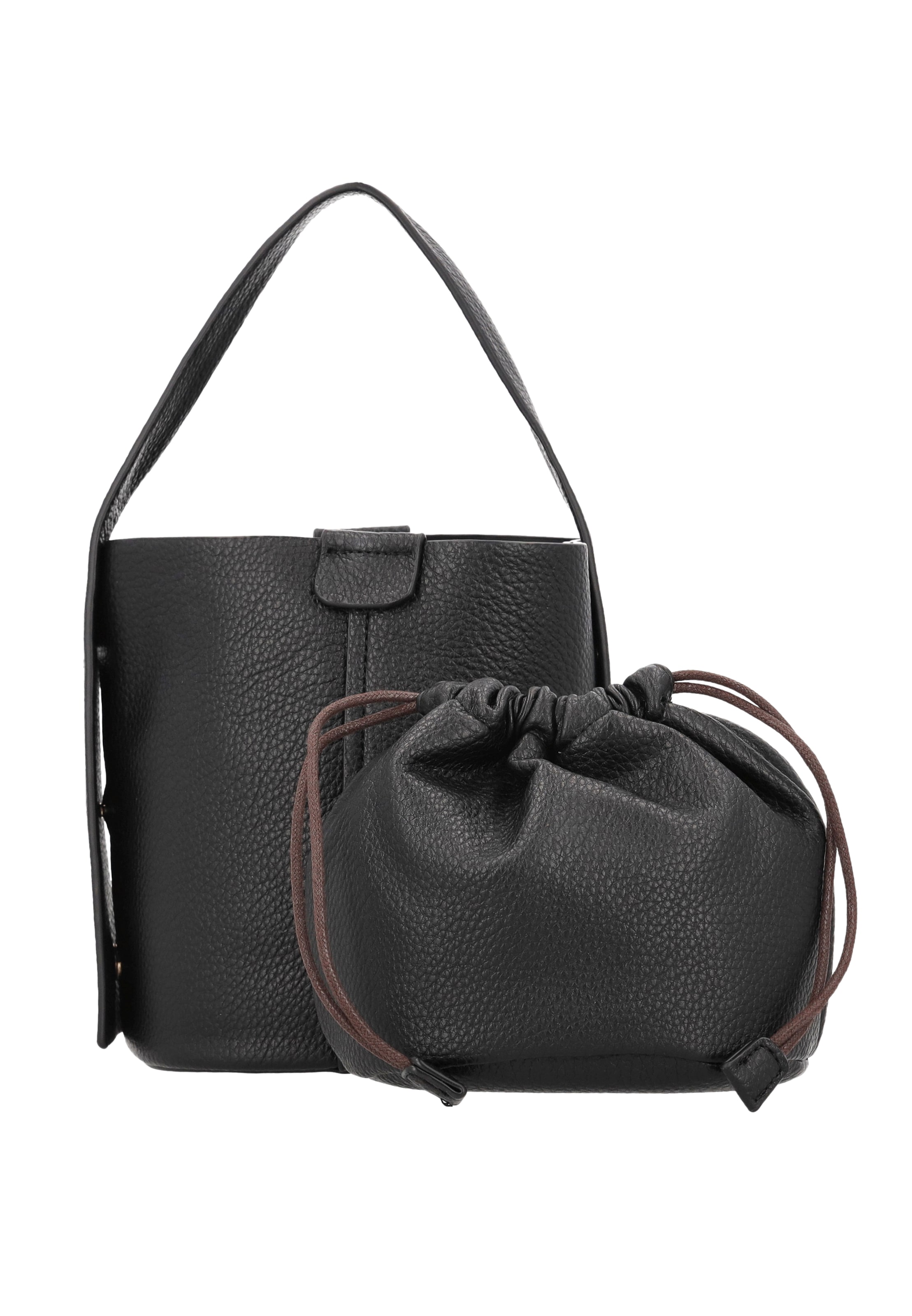 usha WHITE LABEL - Bolso saco en negro