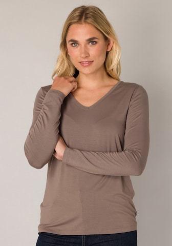 BASE LEVEL Shirt in Grey: front