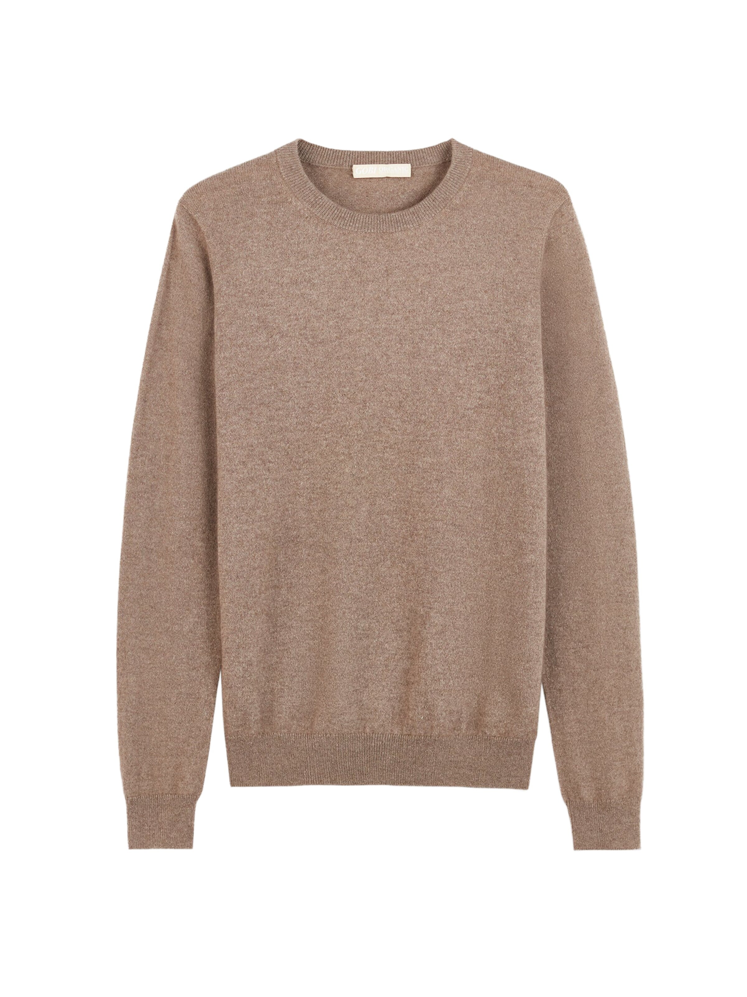 GOBI Cashmere - Jersey 'Women's Essential Cashmere Crewneck Sweater' en gris: frente