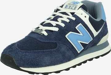 Sneaker bassa '574' di new balance in blu: frontale