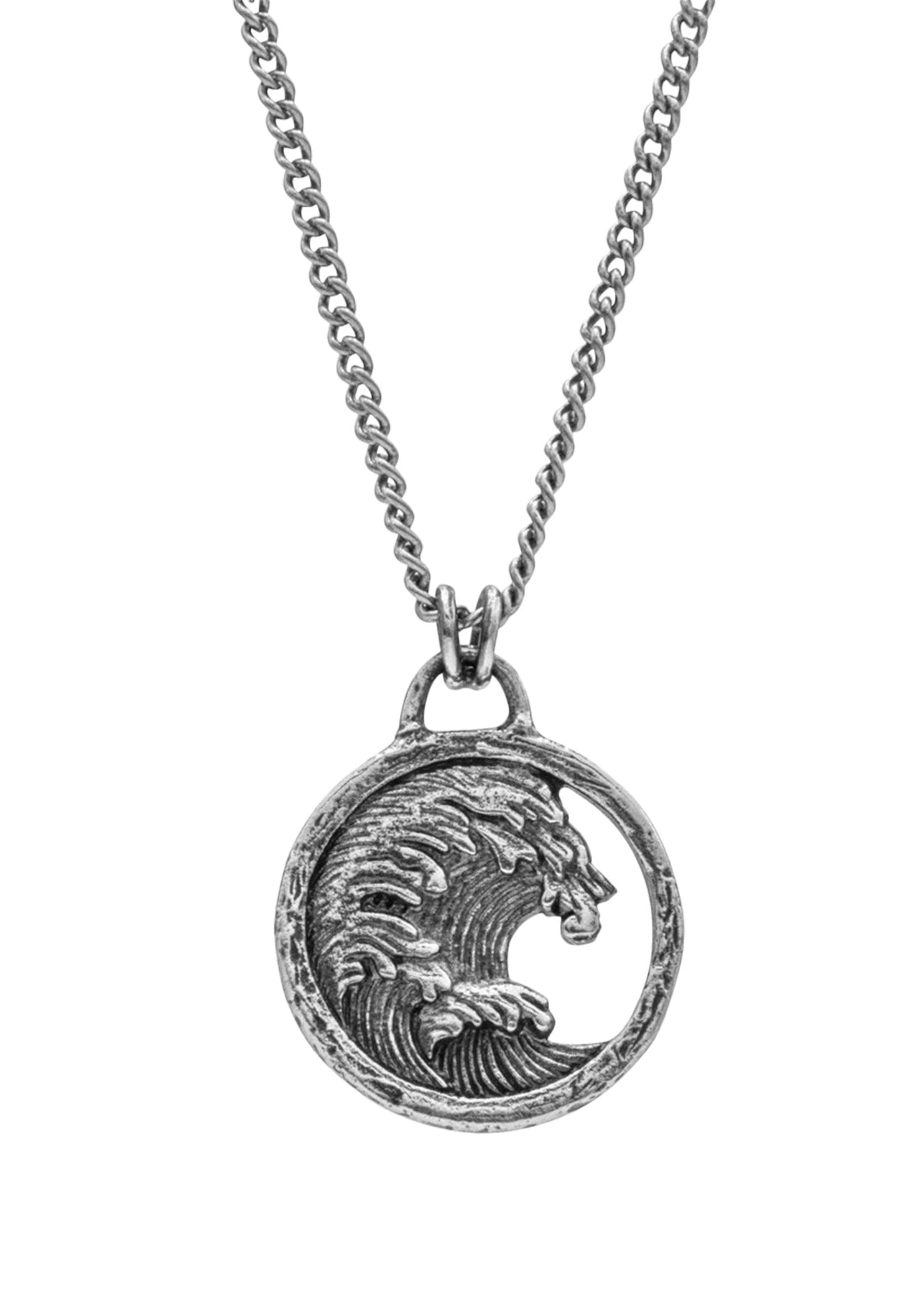 Chaîne 'Tide' Haze&Glory en argent : devant