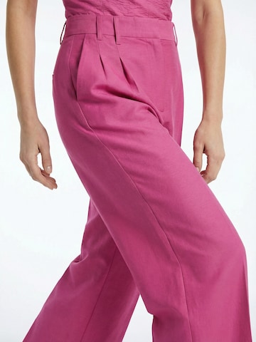 Largi Pantaloni cu dungă 'Finja' de la Guido Maria Kretschmer Women pe roz