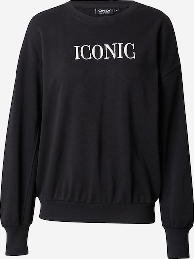 ONLY Sweatshirt 'HANNA' in grau / pink / schwarz / weiß, Produktansicht
