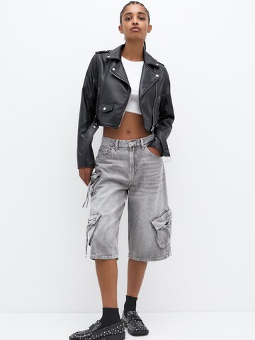 Pull&Bear Prechodná bunda - Čierna