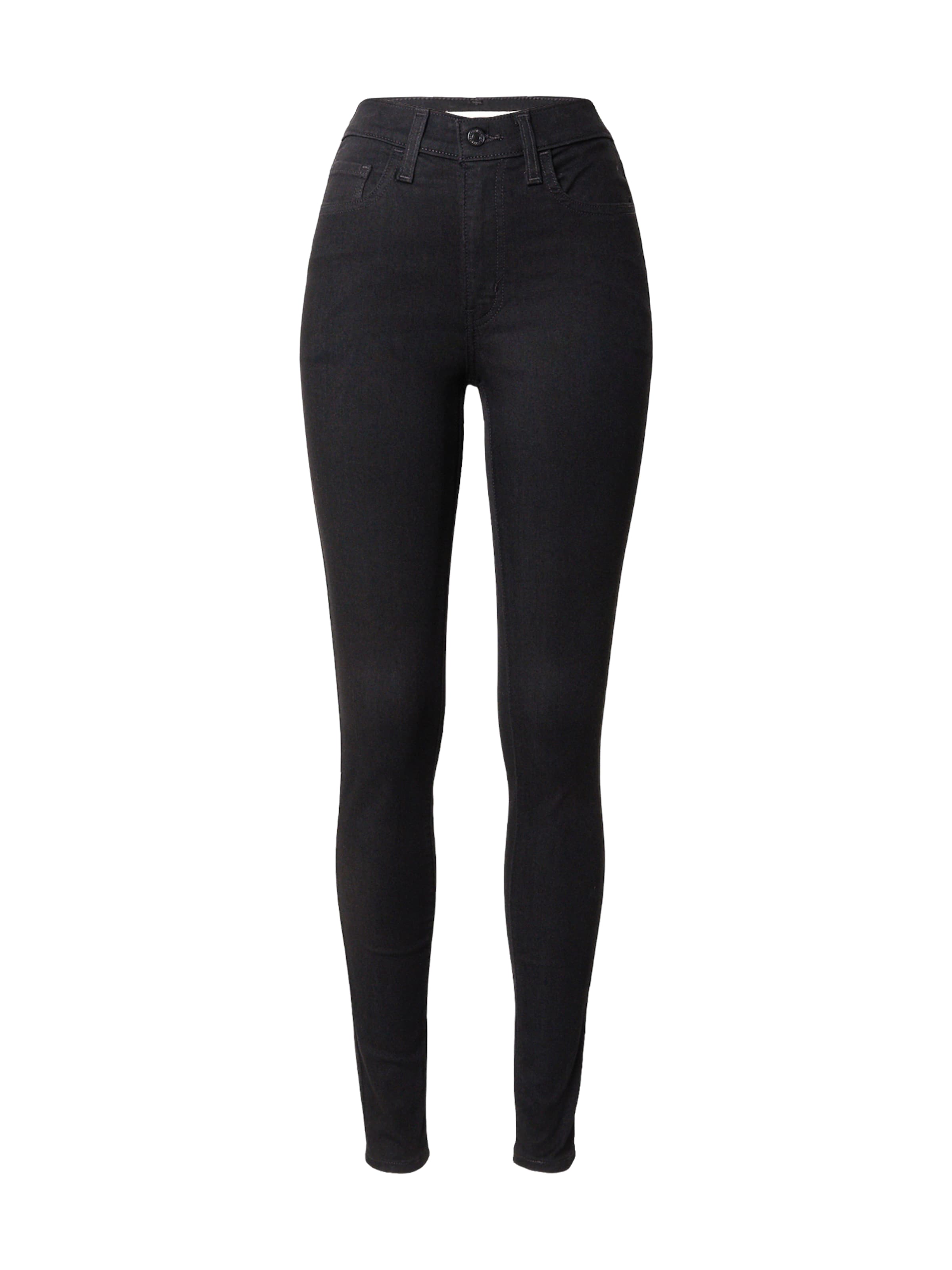 Jean '720™ HIRISE SUPER SKINNY' LEVI'S ® en noir : devant