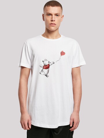 T-Shirt 'Disney Winnie The Pooh Winnie & Balloon' F4NT4STIC en blanc