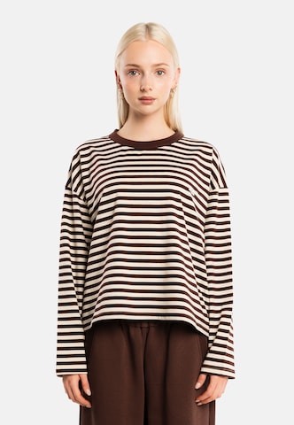 Another Cotton Lab T-shirt i brun: framsida