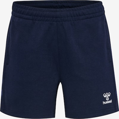 Hummel Pantalon de sport 'TRAVEL ' en marine / blanc, Vue avec produit