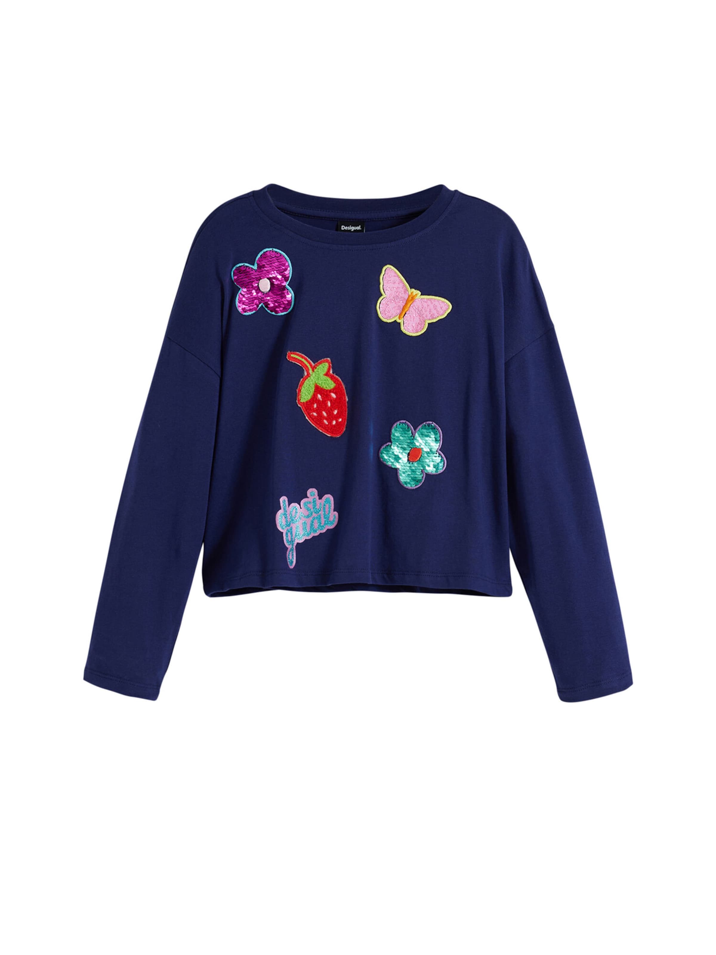 Desigual Футболка в Синий: спереди