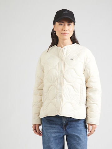 Calvin Klein Jeans Prechodná bunda - Biela: predná strana