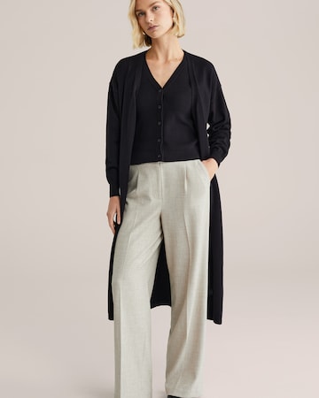 WE Fashion - Casaco de malha em preto: frente