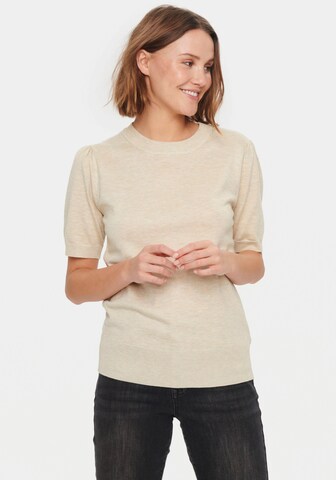 SAINT TROPEZ Pullover in Beige