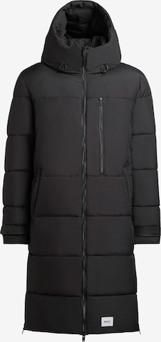 Manteau d’hiver 'Siram2' khujo en noir : devant