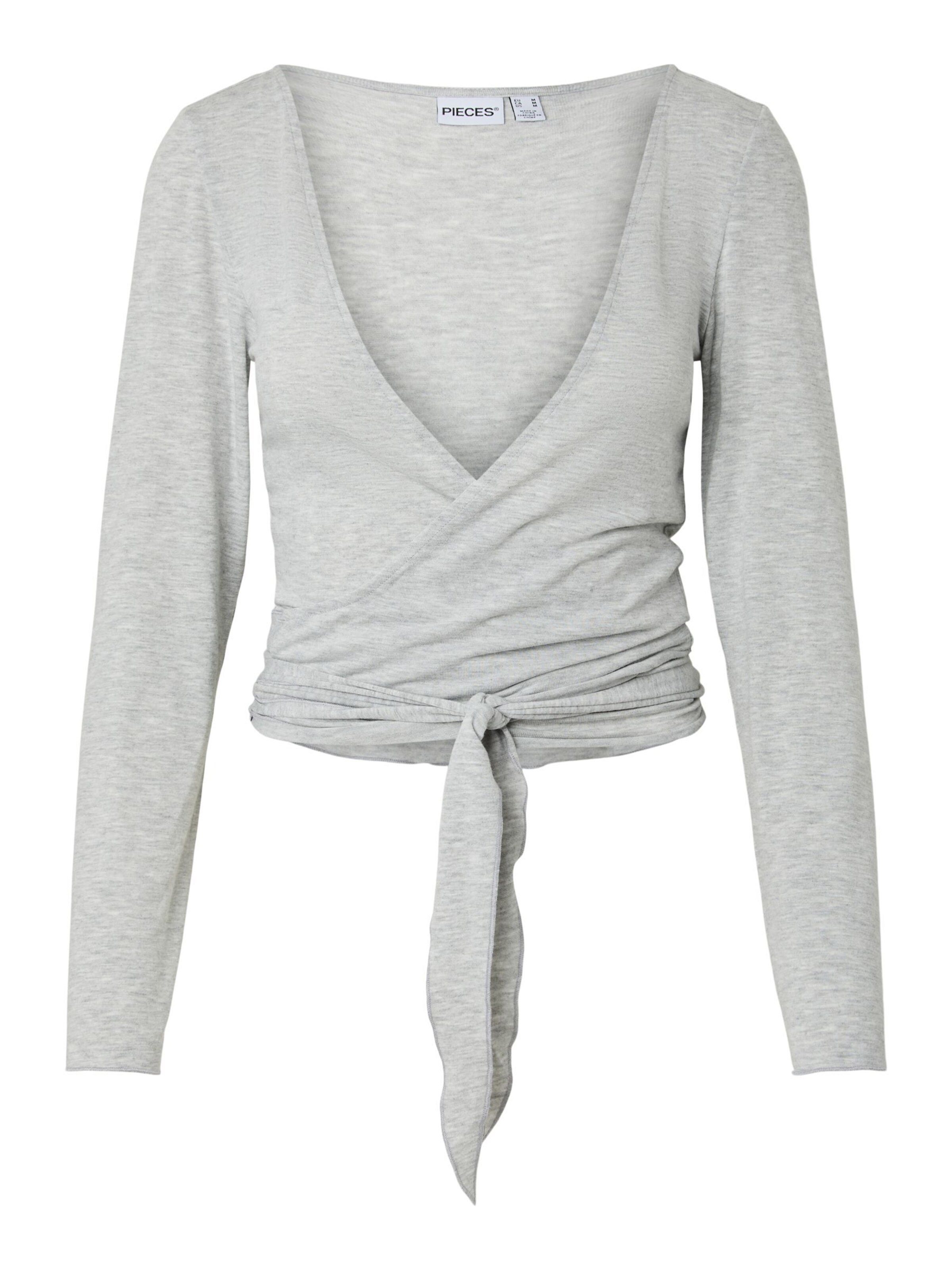 PIECES Overdel 'PCROYA' i grå: forside