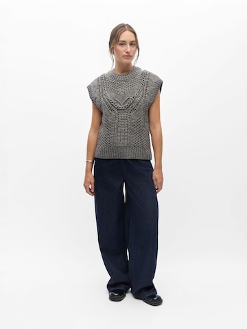 OBJECT - Chaleco de punto en gris