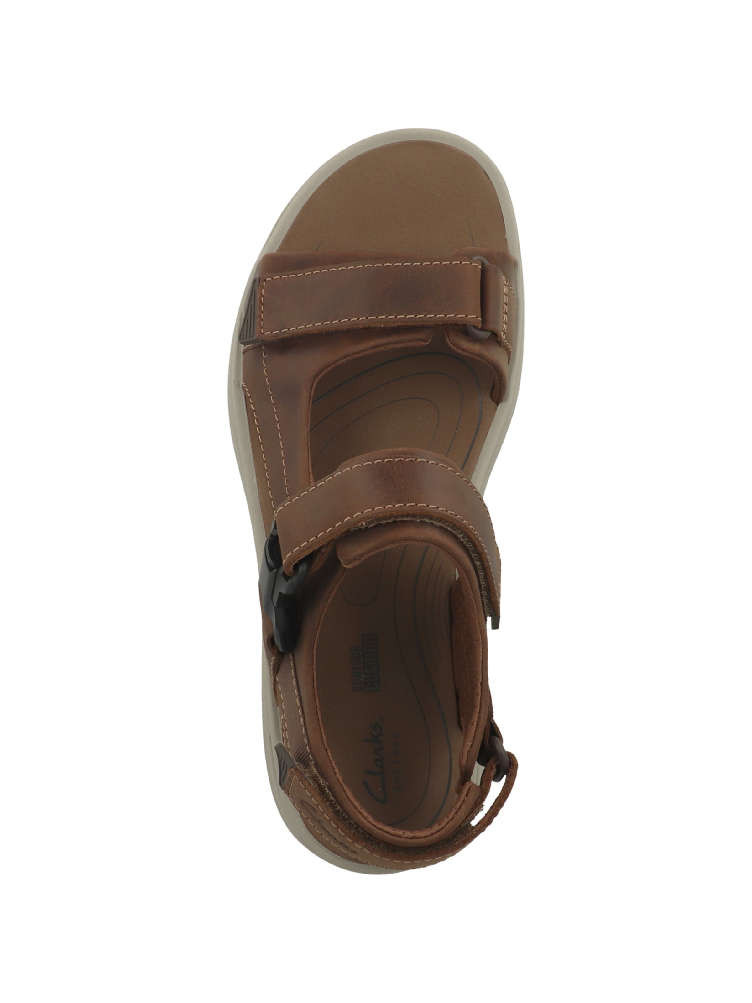 CLARKS Sandalen 'Saltway Edge' in Bruin