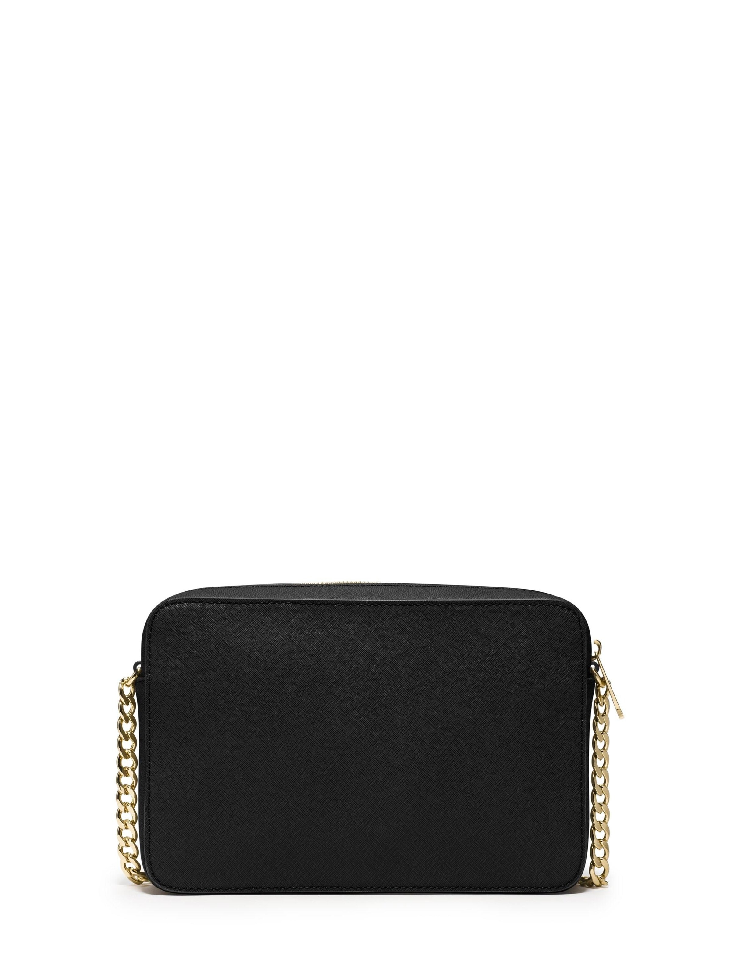 MICHAEL Michael Kors Umhängetasche 'Michael Kors Sac Bandoulière Cuir Jet Set Noir'‌‌ in Schwarz