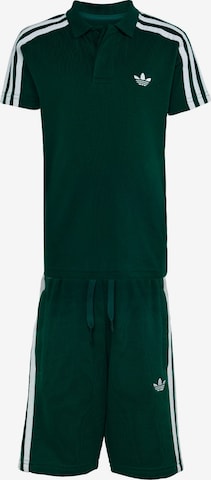 ADIDAS ORIGINALS Setti 'POLO SHORT TEE' värissä vihreä: etupuoli