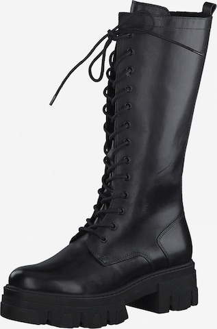 MARCO TOZZI Lace-Up Boots in Black: front