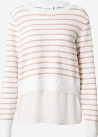 VILA Sweater 'Bente' in White: front