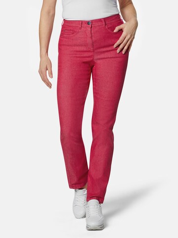 Goldner Slim fit Jeans in Red: front