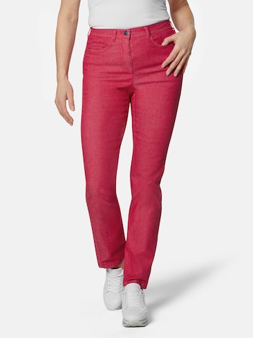 Goldner Slimfit Jeans in Rot: predná strana