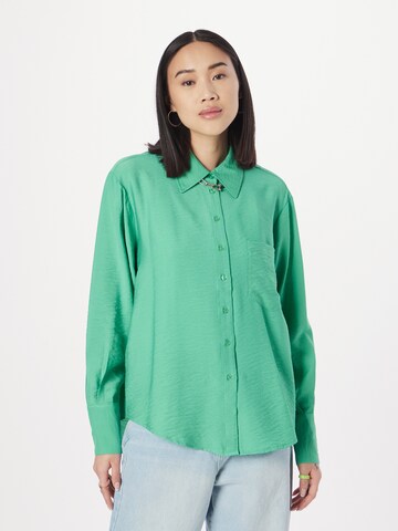 Gina Tricot Bluse 'Manuella' in Grün: Vorderseite