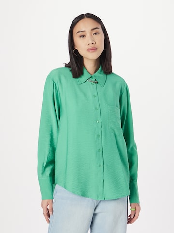 Gina Tricot Blouse 'Manuella' in Groen: voorkant