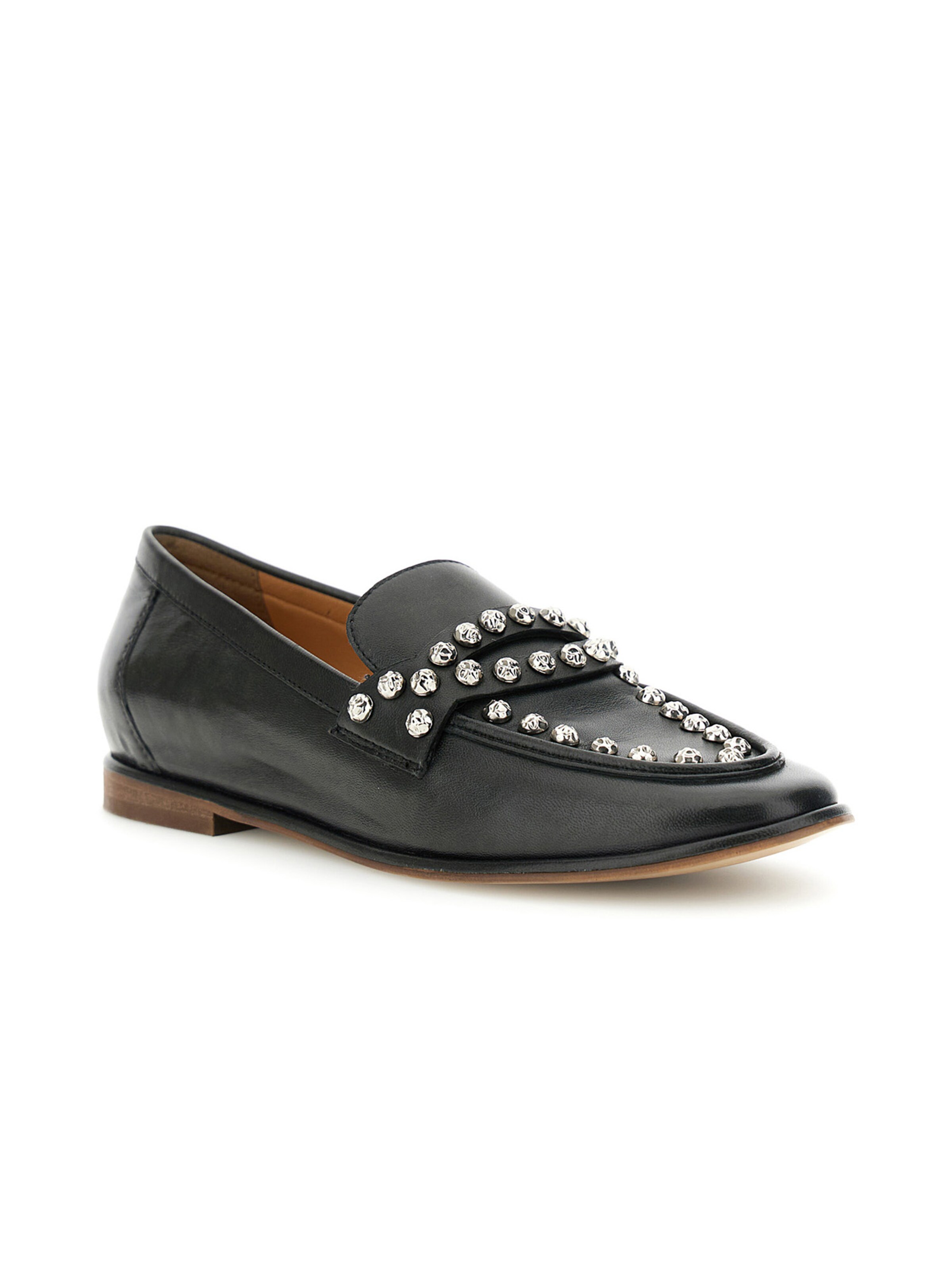 CAFè NOIR Moccasin in Black: front